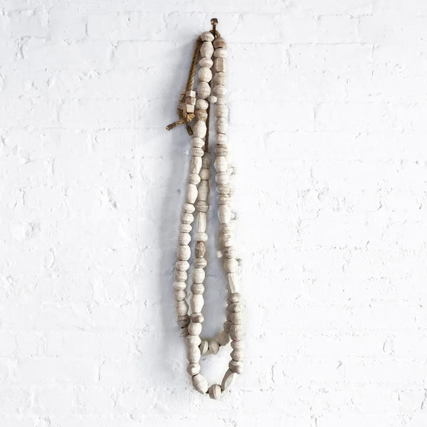 Feather and Stone Disc Wall Hanging