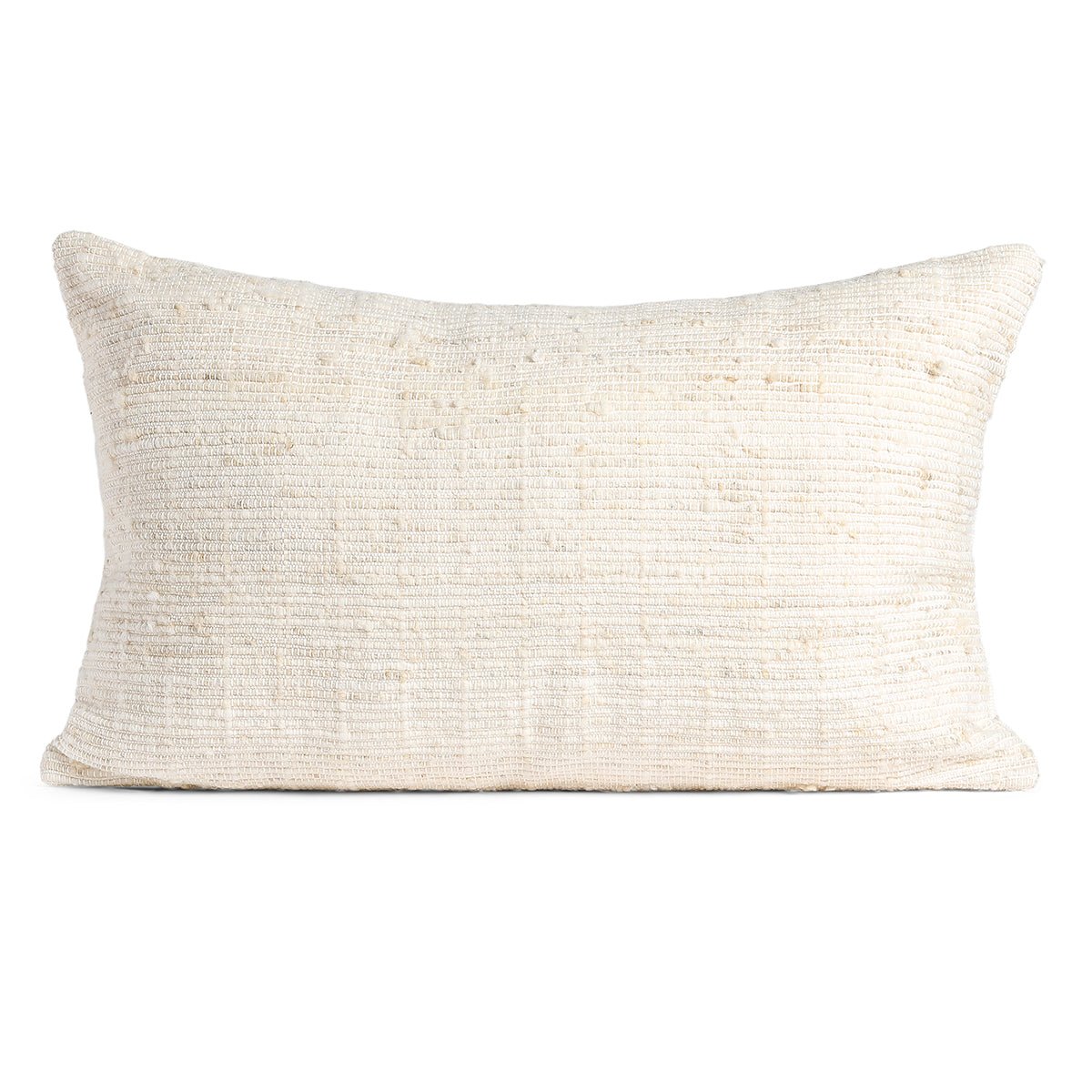 Ivory Medellin Lumbar Pillow with Stripes